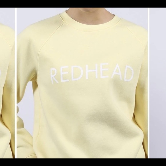BRUNETTE The Label Crewneck Sweatshirt, “Redhead” Size M/L - Picture 2 of 6